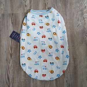 iChoue Pug 100% Breathable Cotton Striped T Shirts Summer Cooling Vest Sz L